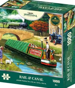 Kidicraft - Kevin Walsh - Rail & Canal - 1000 Piece Jigsaw Puzzle Hot