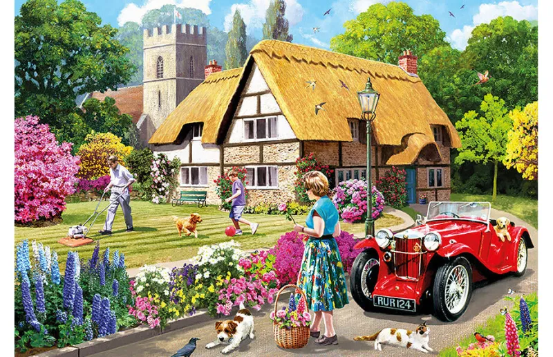 Kidicraft - Kevin Walsh - Summer In The Garden - 1000 Piece Jigsaw Puzzle Fashion