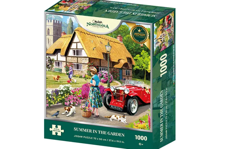 Kidicraft - Kevin Walsh - Summer In The Garden - 1000 Piece Jigsaw Puzzle Fashion