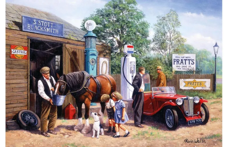 Kidicraft - Kevin Walsh - Taking On Fuel - 1000 Piece Jigsaw Puzzle Clearance
