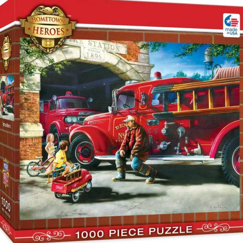 Master Pieces - Firehouse Dreams - 1000 Piece Jigsaw Puzzle New