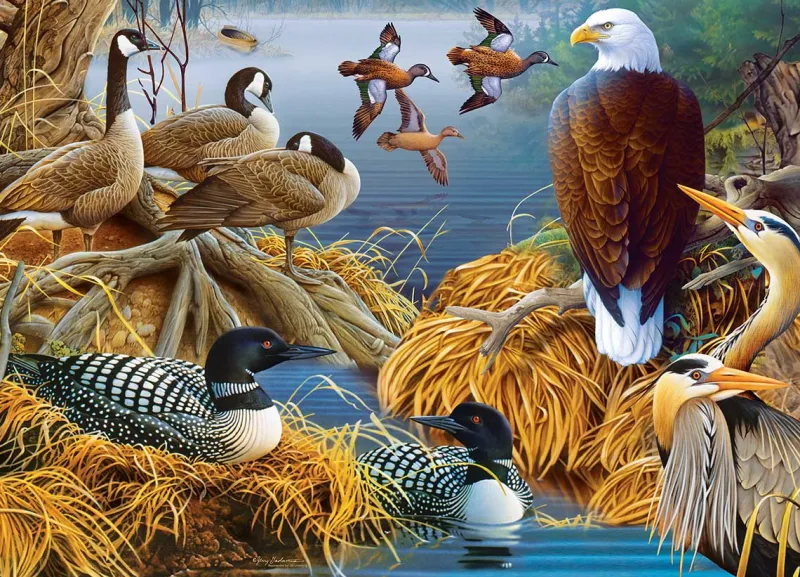 Master Pieces - Lake Life - 1000 Piece Jigsaw Puzzle Clearance