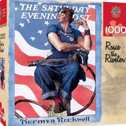 Master Pieces - Norman Rockwell - Rosie the Riveter - 1000 Piece Jigsaw Puzzle Fashion