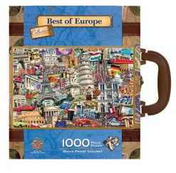 Master Pieces 71672 Puzzle in Suitcase - Best of Europe Best