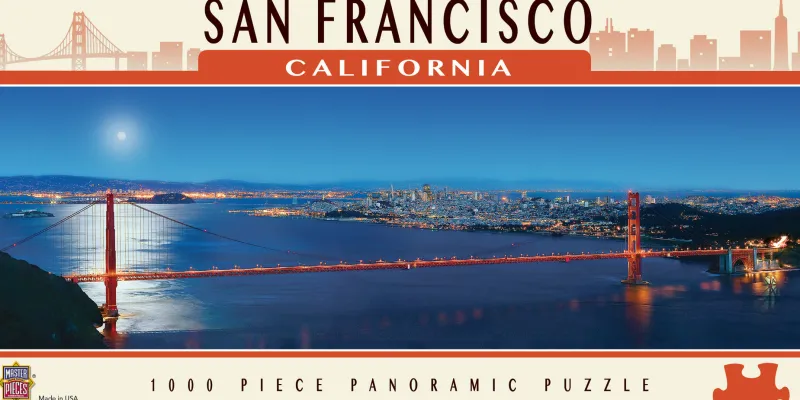Master Pieces - San Francisco, California - 1000 Piece Jigsaw Puzzle Online