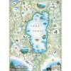 Master Pieces - Xplorer Maps - Lake Tahoe - 1000 Piece Jigsaw Puzzle New