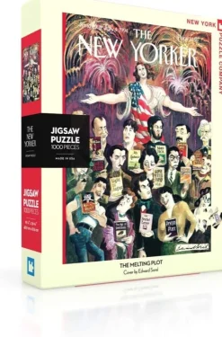New York Puzzle Company - New Yorker The Melting Plot - 1000 Piece Jigsaw Puzzle Best