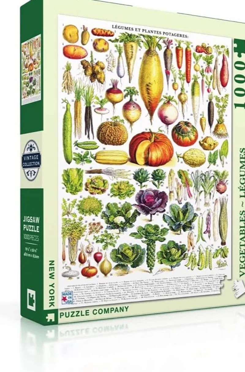 New York Puzzle Company - Vintage Images - Vegetables - 1000 Piece Jigsaw Puzzle Fashion