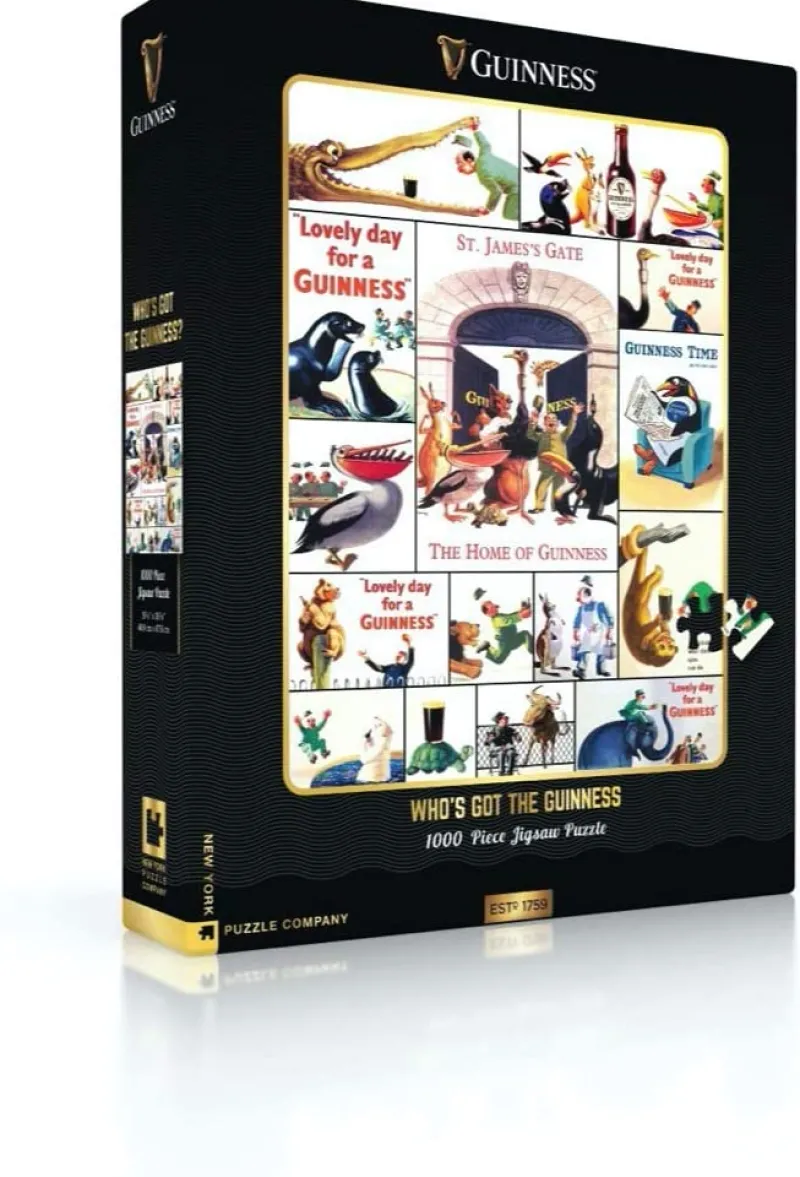 New York Puzzle Company - Who's Got The Guinness? - 1000 Piece Jigsaw Puzzle New