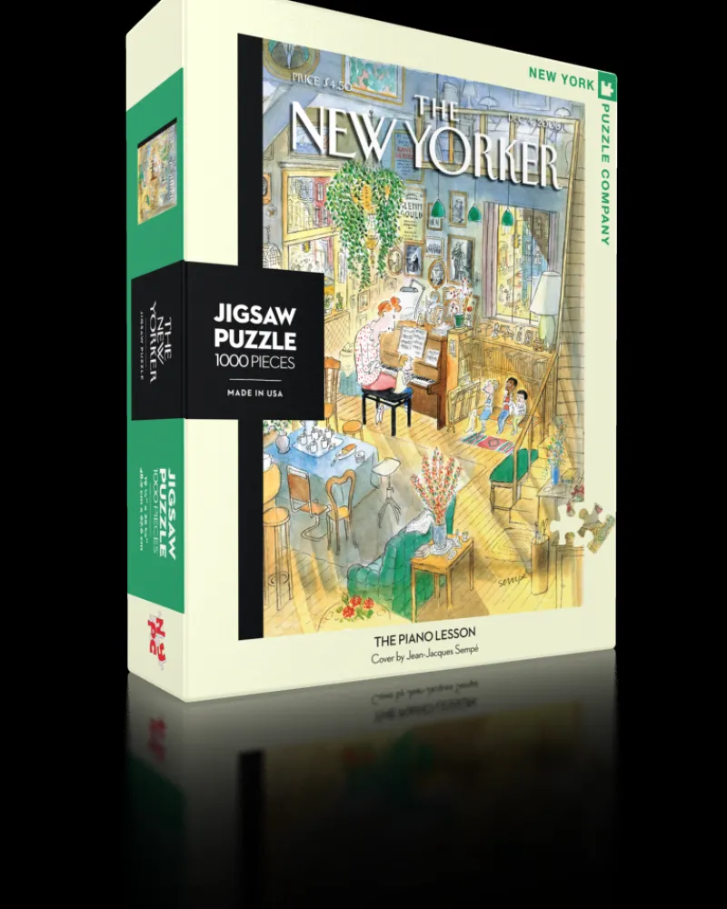 New York Puzzle Company - The Piano Lesson - 1000 Piece Jigsaw Puzzle Hot