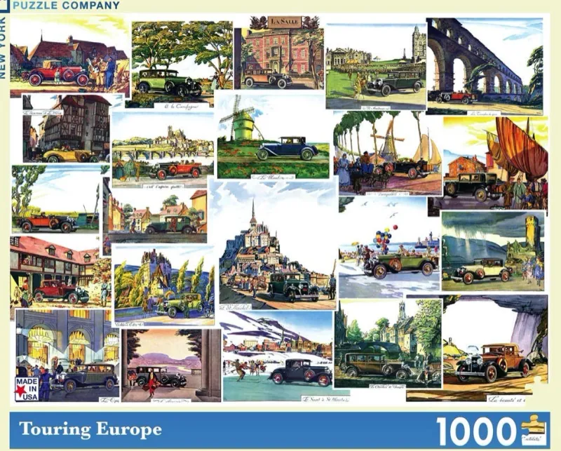 New York Puzzle Company - Touring Europe - 1000 Piece Jigsaw Puzzle Discount