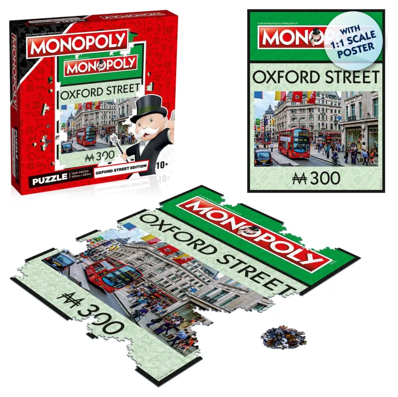Winning Moves Oxford Street Monopoly - 1000 Piece Jigsaw Puzzle Outlet