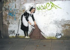 Piatnik - Banksy The Maid - 1000 Piece Jigsaw Puzzle Outlet