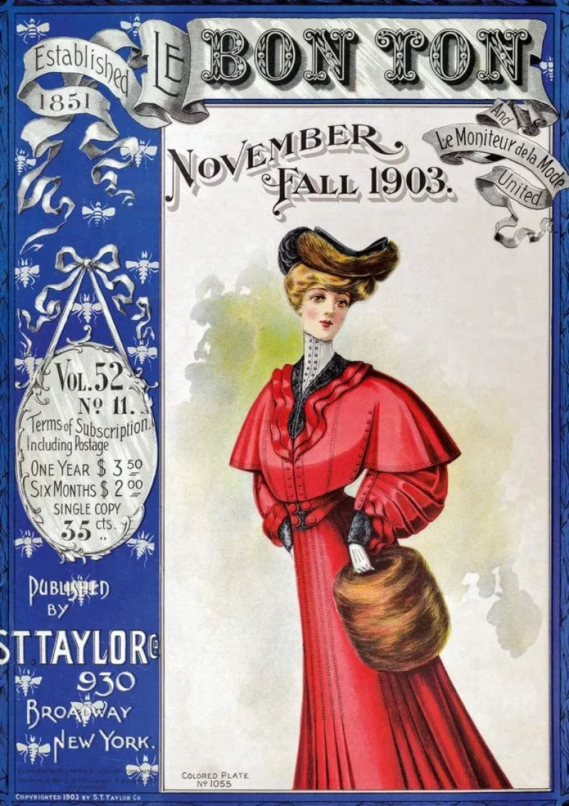 Piatnik - Bon Ton Magazine Cover 1903 - 1000 Piece Jigsaw Puzzle Online