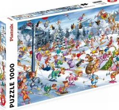 Piatnik - Christmas Skiing - F Ruyer - 1000 Piece Jigsaw Puzzle Clearance