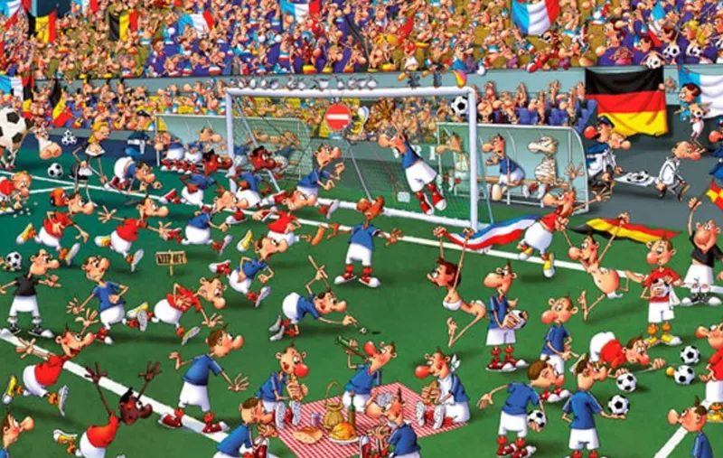 Piatnik - F. Ruyer: Football - 1000 Piece Jigsaw Puzzle Best
