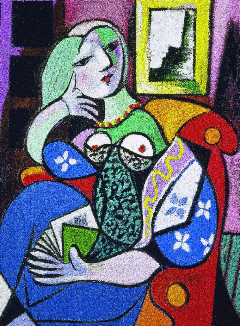 Piatnik - Picasso - Woman With Book - 1000 Piece Jigsaw Puzzle Hot