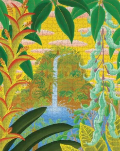 Pomegranate - Amy Lincoln: Jungle Waterfall - 1000 Piece Jigsaw Puzzle Fashion