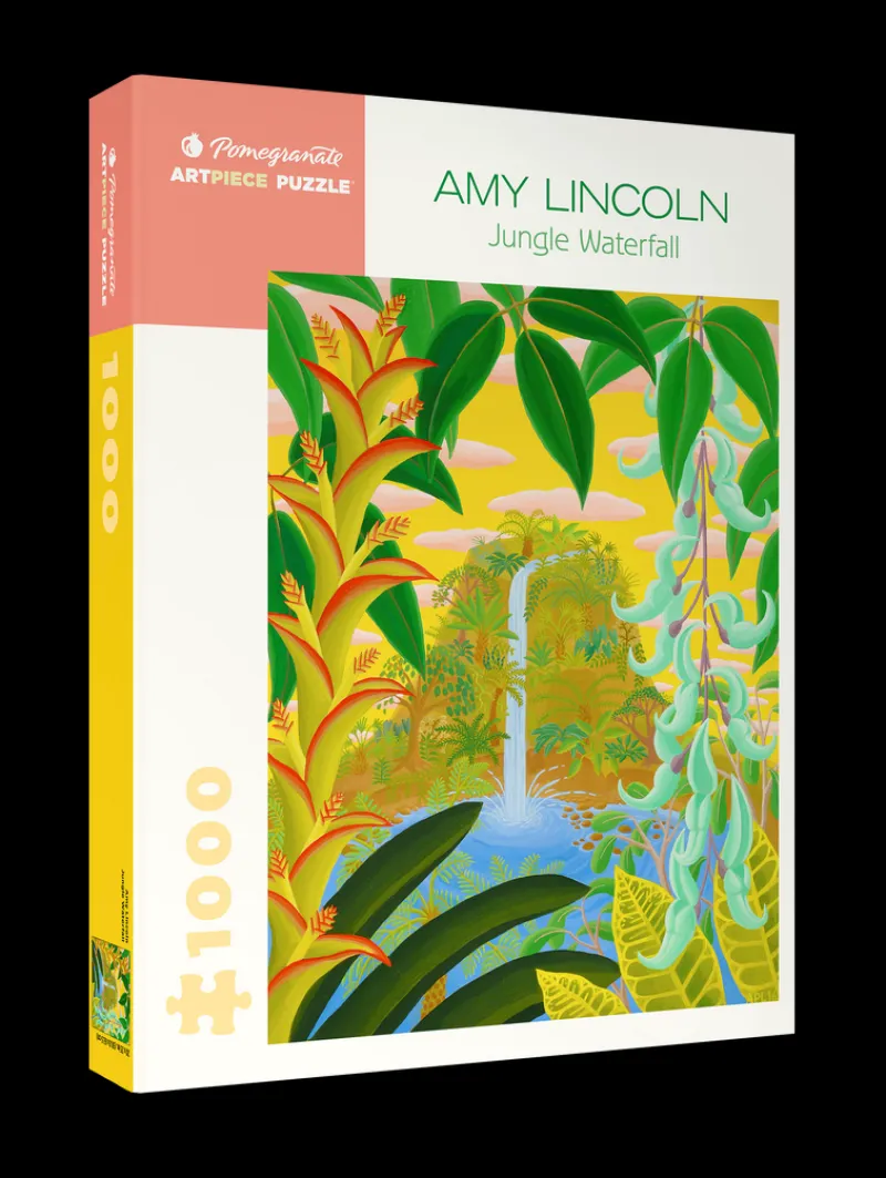 Pomegranate - Amy Lincoln: Jungle Waterfall - 1000 Piece Jigsaw Puzzle Fashion