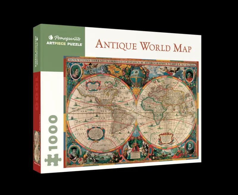 Pomegranate - Antique World Map - 1000 Piece Jigsaw Puzzle Outlet