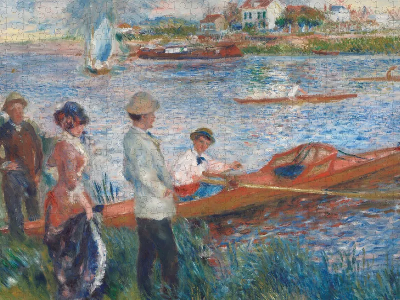 Pomegranate - Auguste Renoir: Oarsmen at Chatou - 500 Piece Jigsaw Puzzle Sale