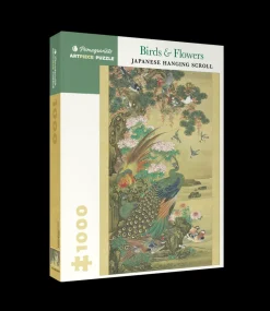 Pomegranate - Birds & Flowers: Japanese Hanging Scroll - 1000 Piece Jigsaw Puzzle Clearance