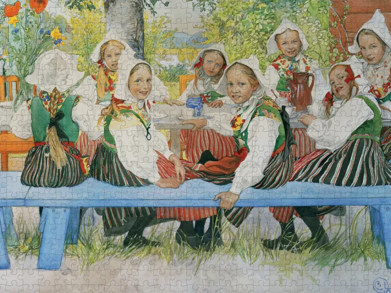 Pomegranate - Carl Larsson: Kersti’s Birthday - 500 Piece Jigsaw Puzzle Hot