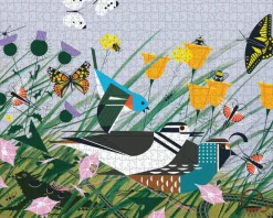 Pomegranate - Charley Harper: Once There Was a Field - 1000 Piece Jigsaw Puzzle New