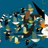 Pomegranate - Charley Harper: Mystery of the Missing Migrants - 1000 Piece Jigsaw Puzzle Discount