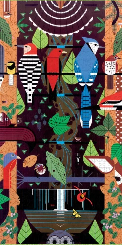 Pomegranate - Charley Harper: Birducopia - 1000 Piece Jigsaw Puzzle New