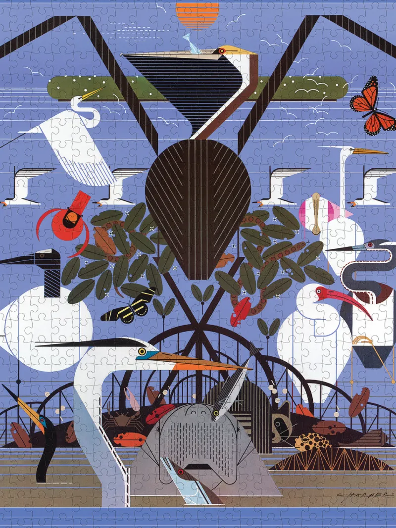 Pomegranate - Charley Harper: Coastal Creatures - 500 Piece Jigsaw Puzzle New