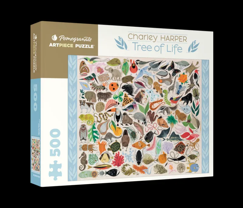 Pomegranate - Charley Harper: Tree of Life - 500 Piece Jigsaw Puzzle Best