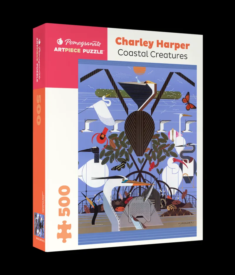 Pomegranate - Charley Harper: Coastal Creatures - 500 Piece Jigsaw Puzzle New