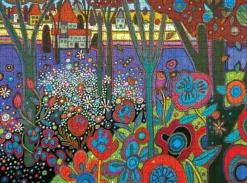 Pomegranate - Darlene Kulig: Outside Vienna - 1000 Piece Jigsaw Puzzle Online