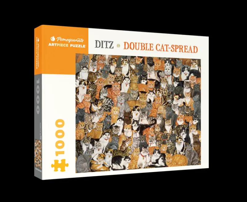 Pomegranate - Ditz: Double Cat-Spread - 1000 Piece Jigsaw Puzzle Fashion