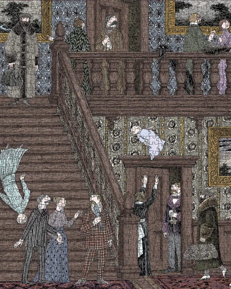 Pomegranate - Edward Gorey: Baby Toss - 1000 Piece Jigsaw Puzzle Fashion