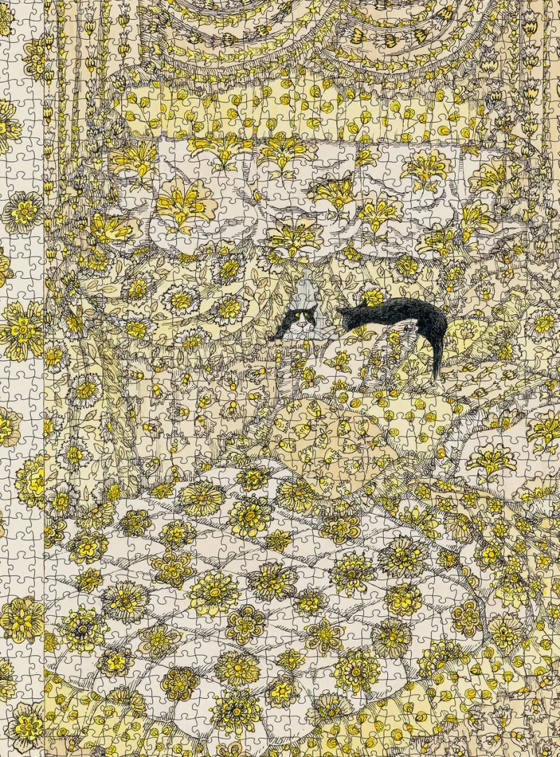 Pomegranate - Edward Gorey: Cat Fancy - 1000 Piece Jigsaw Puzzle Hot