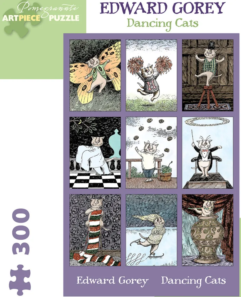 Pomegranate - Edward Gorey: Dancing Cats - 300 Piece Jigsaw Puzzle Discount