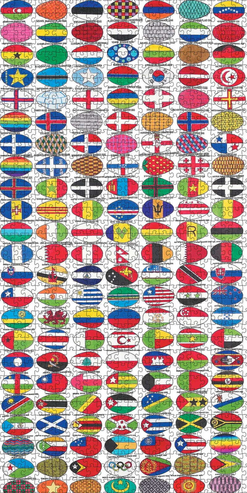 Pomegranate - Gregory L. Blackstock: More Colorful Egg Pattern Favorites to Go For - 1000 Piece Jigsaw Puzzle Fashion