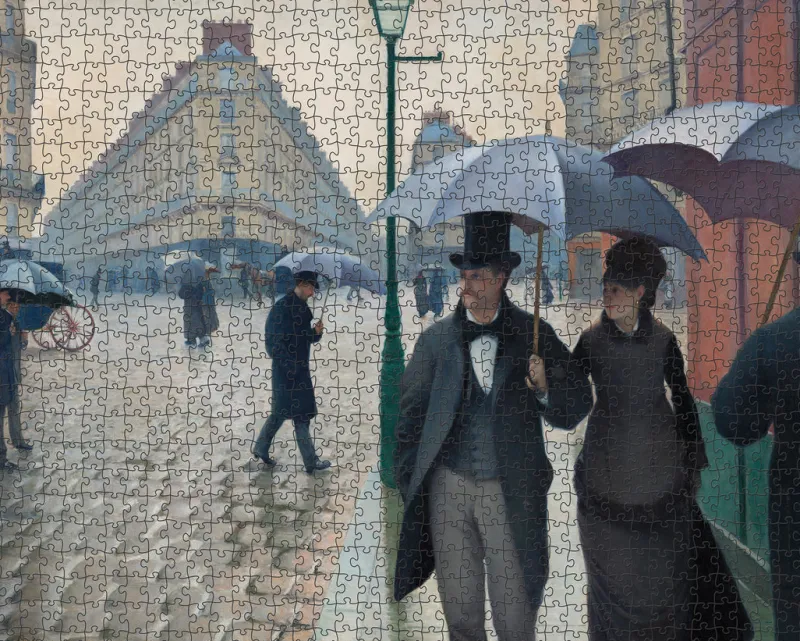 Pomegranate - Gustave Caillebotte: Paris Street; Rainy Day - 1000 Piece Jigsaw Puzzle Outlet