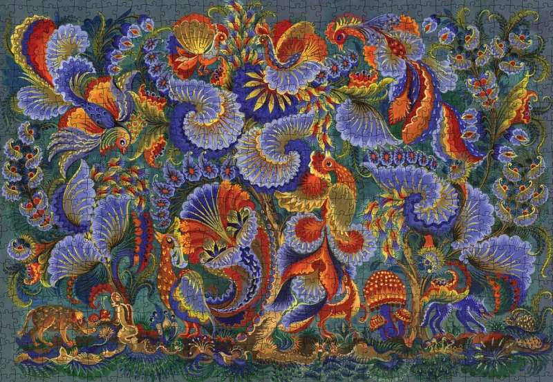 Pomegranate - Olena Skytsiuk: Paradise Birds - 1000 Piece Jigsaw Puzzle Fashion