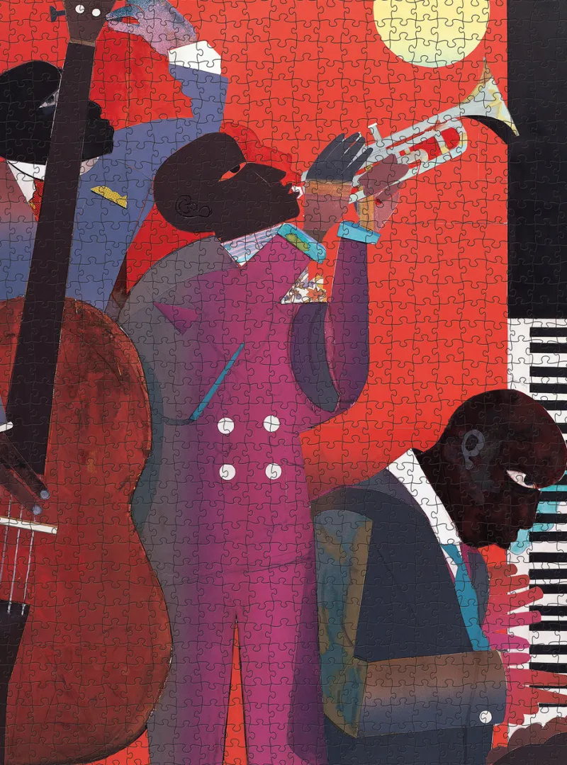 Pomegranate - Romare Bearden: Up at Minton’s - 1000 Piece Jigsaw Puzzle Best