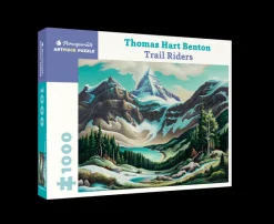 Pomegranate - Thomas Hart Benton: Trail Riders - 1000 Piece Jigsaw Puzzle New
