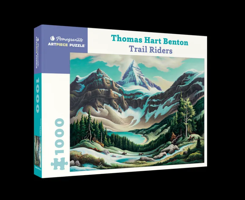 Pomegranate - Thomas Hart Benton: Trail Riders - 1000 Piece Jigsaw Puzzle New