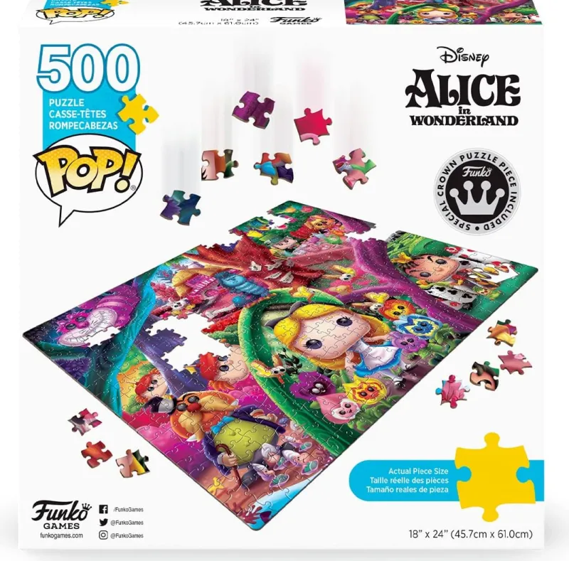 Funko Pop! Puzzles - Disney Alice in Wonderland - 500 Piece Jigsaw Puzzle Fashion