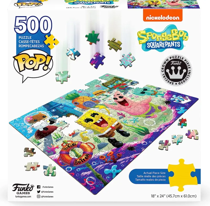 Funko Pop! Puzzles - Spongebob Squarepants - 500 Piece Jigsaw Puzzle Discount