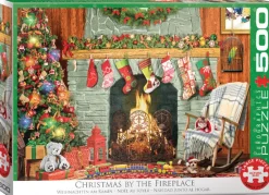 Eurographics ** Pre-Order ** - Christmas by the Fireplace - 500 pieces Online