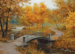 Eurographics ** Pre-Order ** - Autumn in an Old Park by Eugene Lushpi - 1000 Piece Jigsaw Puzzle Clearance