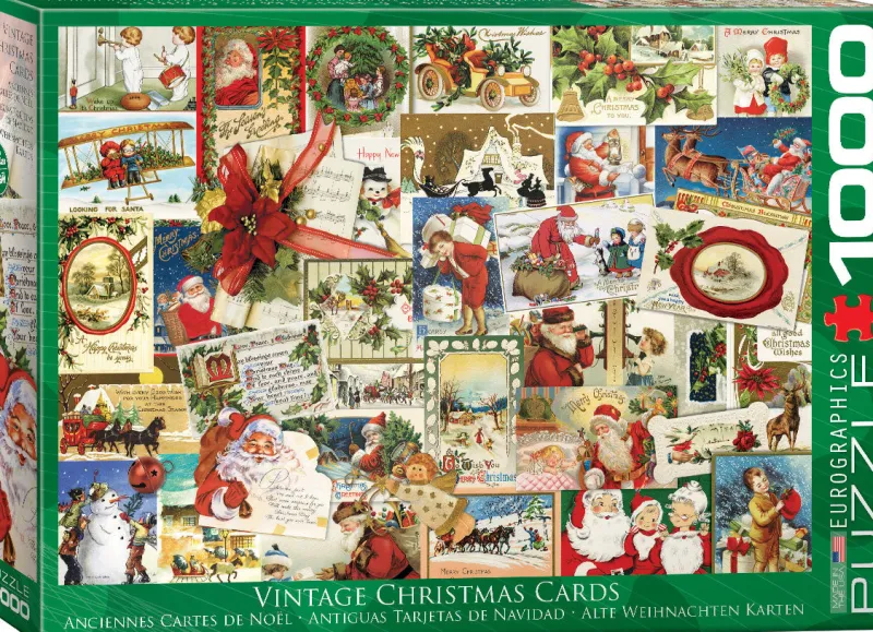 Eurographics ** Pre-Order ** - Vintage Christmas Cards - 1000 Piece Jigsaw Puzzle Clearance