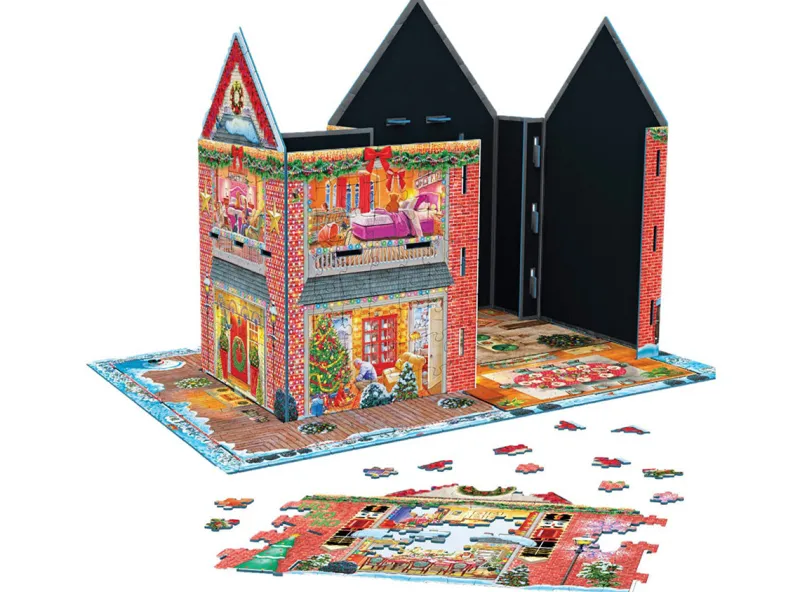 Eurographics *** Pre-Order *** - 3D Christmas House - 1100 Pieces New
